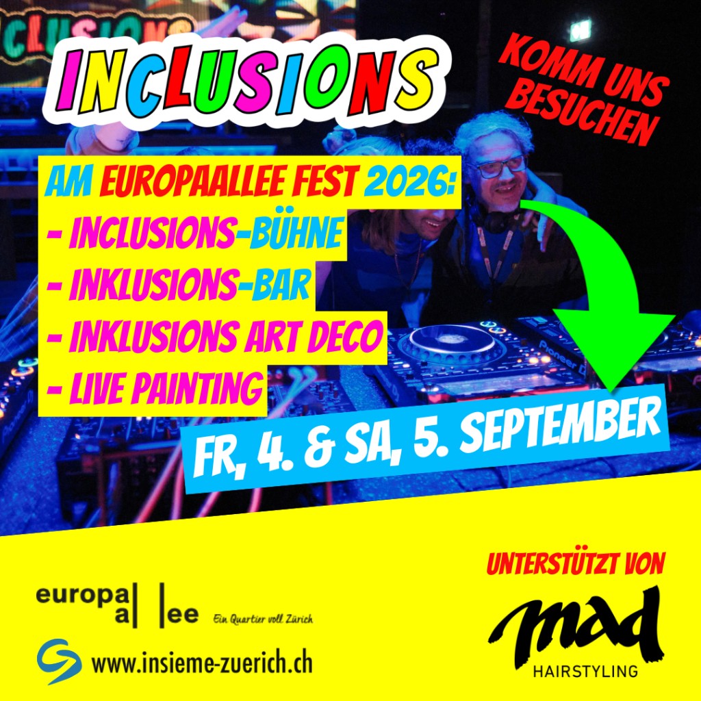 Flyer: INCLUSIONS @ Europaallee Fest 2026
