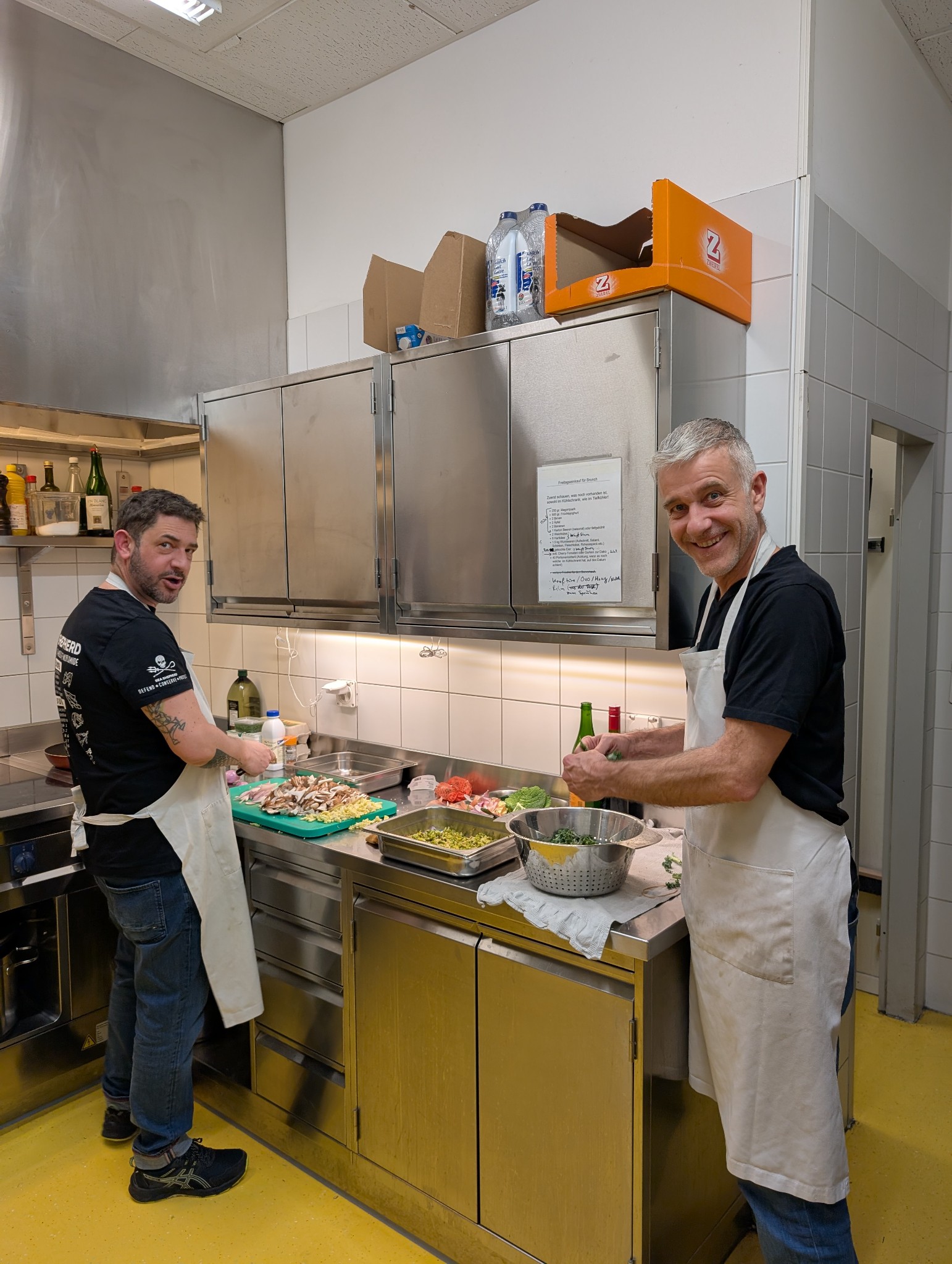 Kochen für die Crew